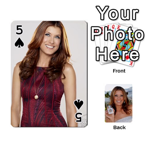 Kate Playing Cards By Karen Front - Spade5