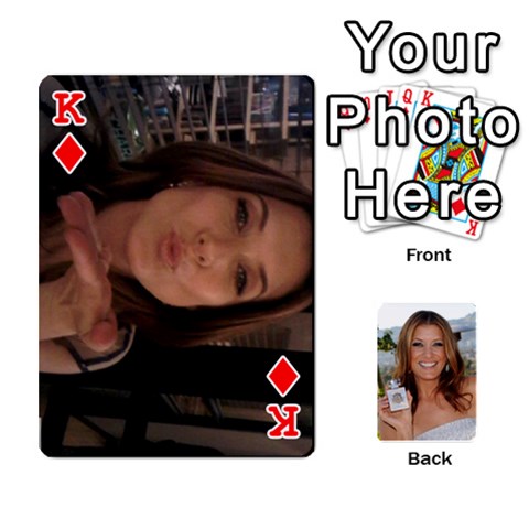 King Kate Playing Cards By Karen Front - DiamondK