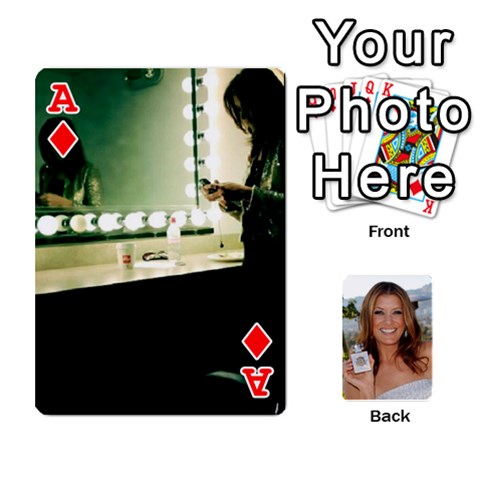 Ace Kate Playing Cards By Karen Front - DiamondA
