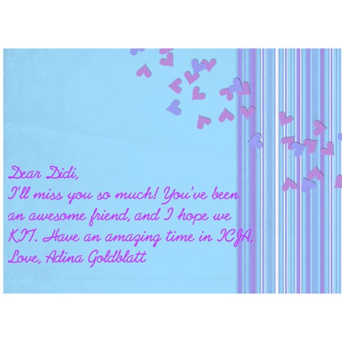 Card For Didi By Adina Goldblatt Back