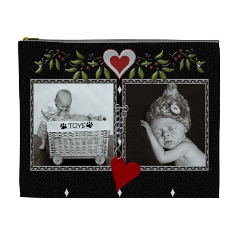 Double Framed Xl Cosmetic Case By Lil Front