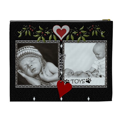 Double Framed Xl Cosmetic Case By Lil Back