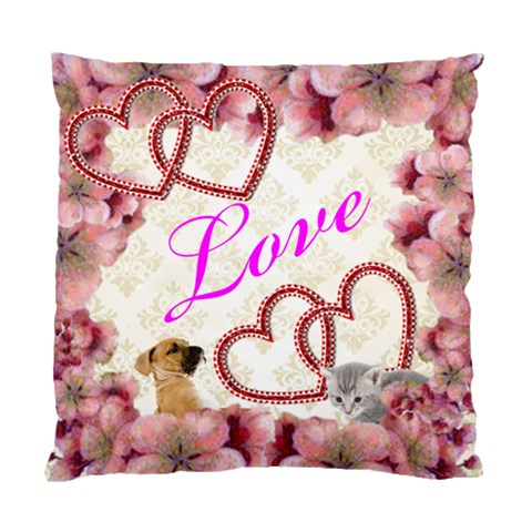 Floral Love Pillow By Kim Blair Front