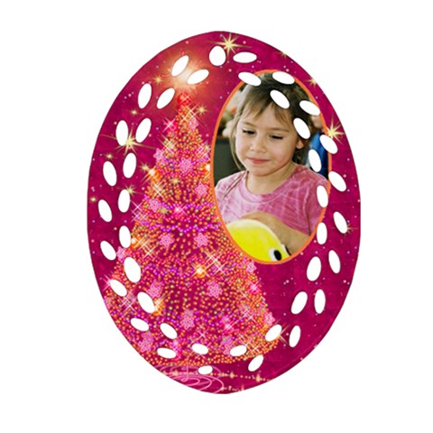 My Gold Christmas Tree Filigree Ornament (2 Sided) By Deborah Front