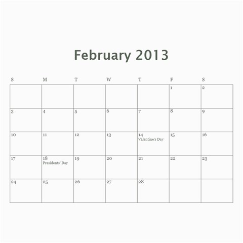 Calendar By Bryce Campbell Apr 2013