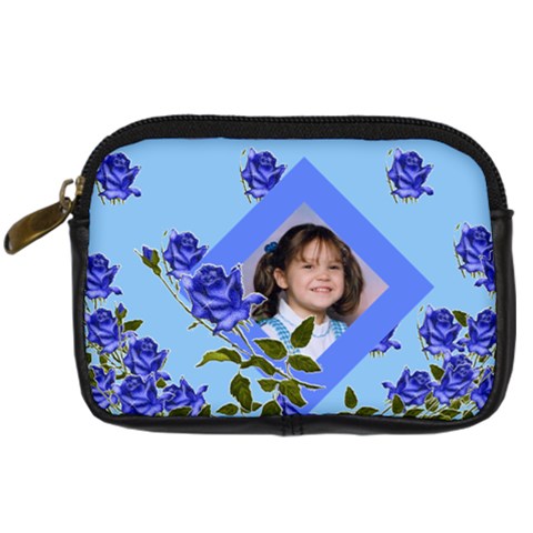 Blue Floral Camera Case 2 Sides By Kim Blair Front