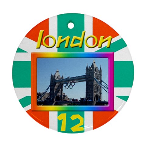 London 12 Round Ornament 2 By Deborah Front