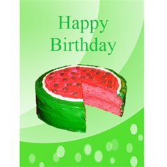 Watermelon Cake Birthday Card - Greeting Card 4.5  x 6 