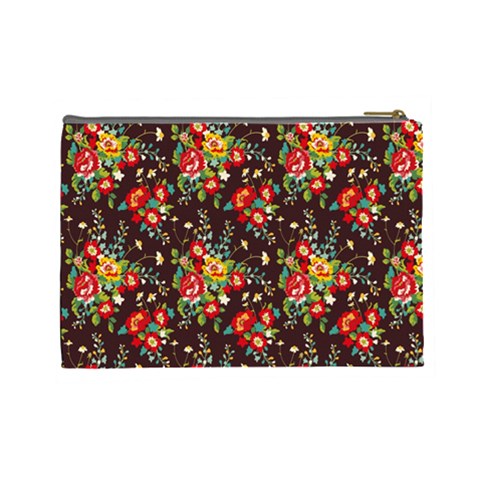 Cherry Jubilee Large Cosmetic Case By Leandra Jordan Back