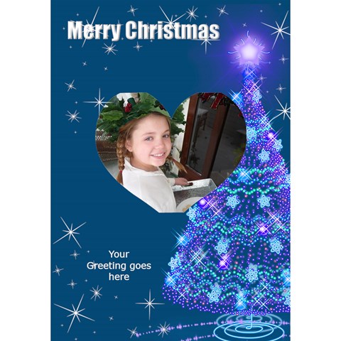 Christmas 3d Card (7x5) By Deborah Inside