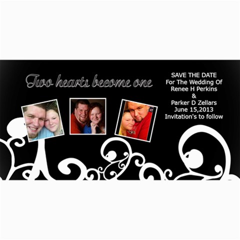 Save The Date  By Renee 8 x4  Photo Card - 1