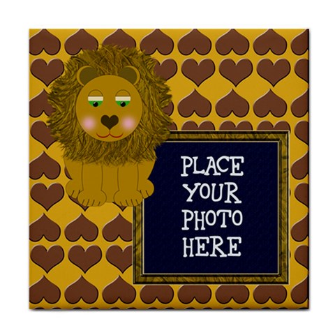 Lion Tile Coaster By Chere s Creations Front