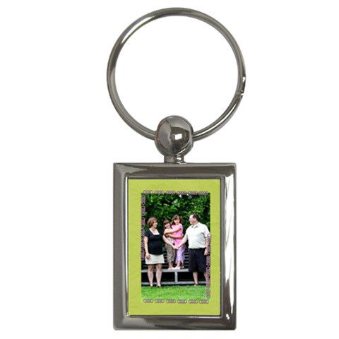 Green Infinity Keychain By Patricia W Front