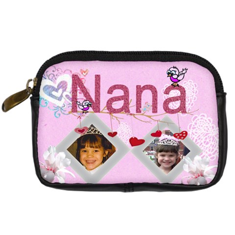 Nana Digital Camera Leather Case By Kim Blair Front