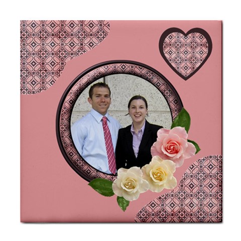Romance Tile Coaster By Deborah Front