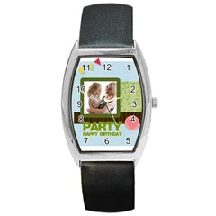 birthday party  - Barrel Style Metal Watch