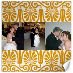 Gold trimmed 12 x 12 canvas - Canvas 12  x 12 