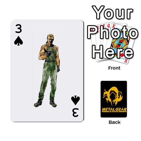 Poker Metal Gear Solid By Rubén Front - Spade3