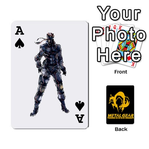 Ace Poker Metal Gear Solid By Rubén Front - SpadeA