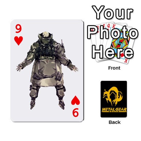 Poker Metal Gear Solid By Rubén Front - Heart9