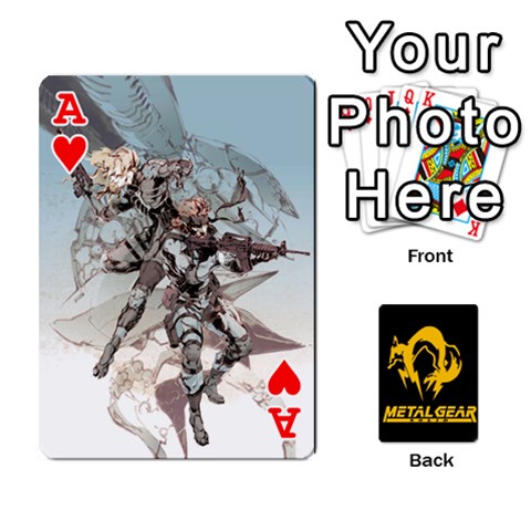 Ace Poker Metal Gear Solid By Rubén Front - HeartA