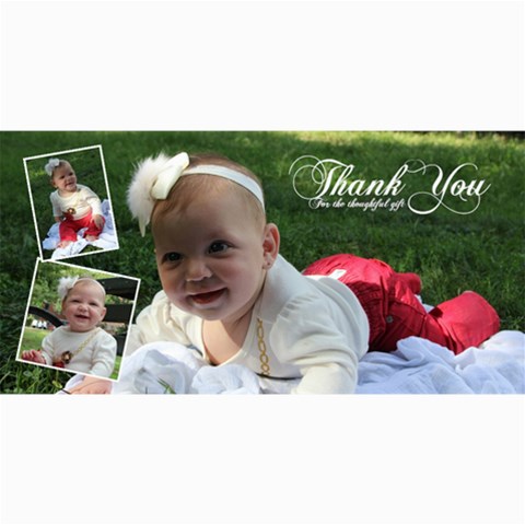 Thank You Card By Ruth 8 x4  Photo Card - 2