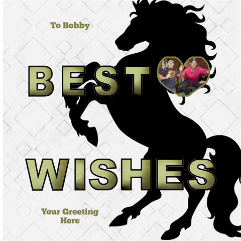 My Stud 3d Best Wishes Card By Deborah Inside