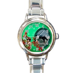 SimplyChristmas Vol1 - Round Italian Watch  - Round Italian Charm Watch