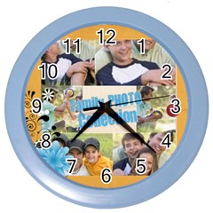 family - Color Wall Clock