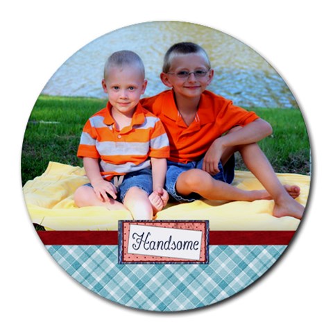 Stef Round Mousepad By Charity Howard 8 x8  Round Mousepad - 1