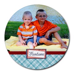 Stef Round Mousepad - Collage Round Mousepad