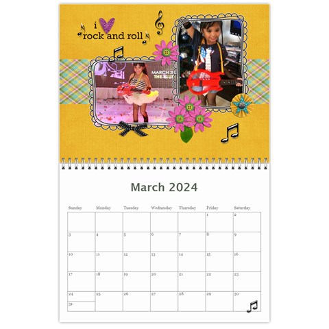 Wall Calendar (11 X 8 5) Mar 2024