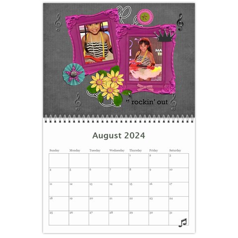 Wall Calendar (11 X 8 5) Aug 2024