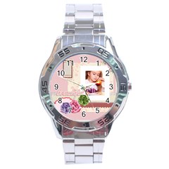 pink idea - Stainless Steel Analogue Watch