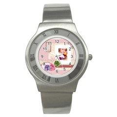 pink - Stainless Steel Watch