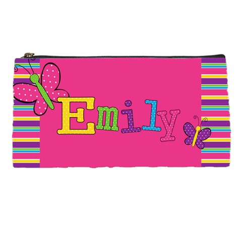 Girls Personalised Pencil Case By Mum2 Front