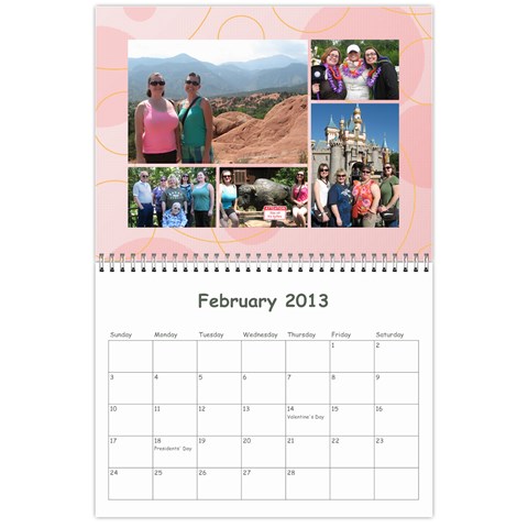 Calendar For Mom & Papa 2013 By Carrie Wardell Feb 2013