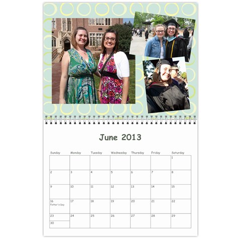 Calendar For Mom & Papa 2013 By Carrie Wardell Jun 2013