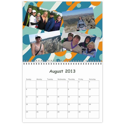 Calendar For Mom & Papa 2013 By Carrie Wardell Aug 2013
