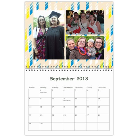 Calendar For Mom & Papa 2013 By Carrie Wardell Sep 2013