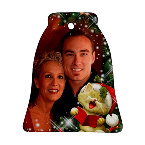 Sing Merry Christmas Bell Ornament (2 Sided) By Deborah Front