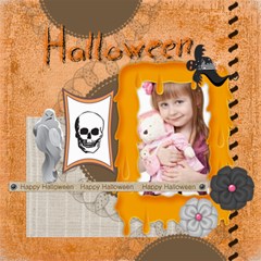 halloween - ScrapBook Page 8  x 8 