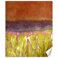 field with flowers - Canvas 8  x 10 