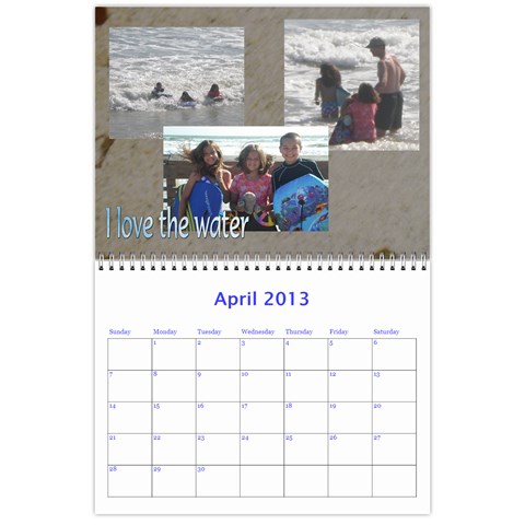 Calendar 2013 By Janet Andreasen Apr 2013