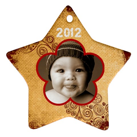 Scroll Upon A Star 2012 Star Ornament By Catvinnat Front