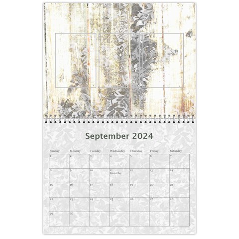 Weathered Floral 2024 Calendar By Catvinnat Sep 2024