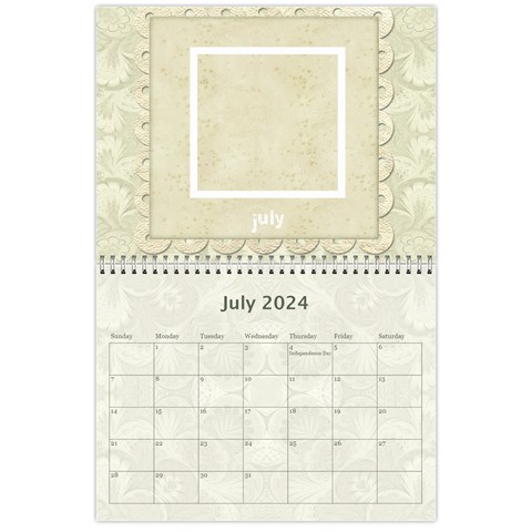Damask Wedding 2024 Calendar  By Catvinnat Jul 2024
