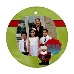 santa ornament - Ornament (Round)