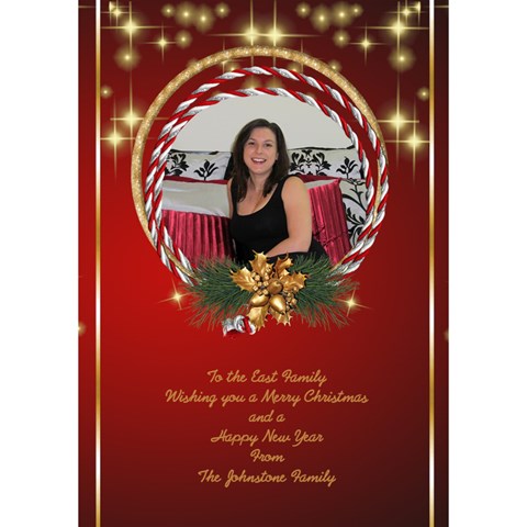 Merry Christmas 3d Circle Christmas Card 2 By Deborah Inside