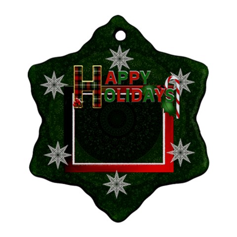 Happy Holidays Ornament By Lil Front